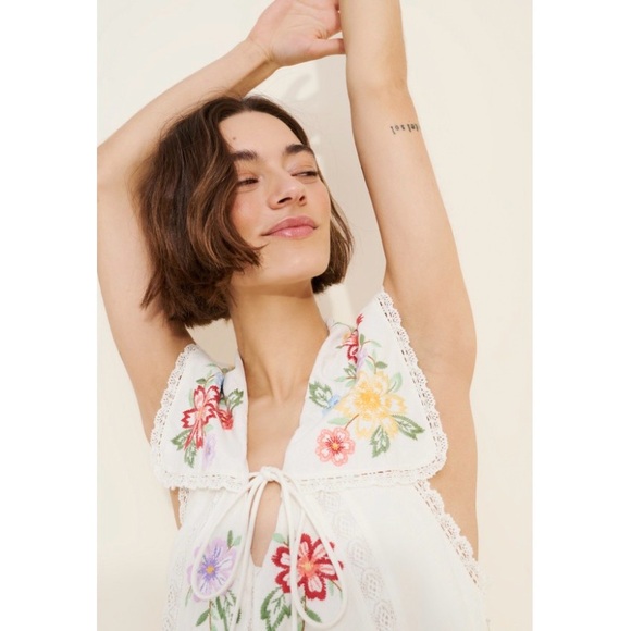 Free People Willow Embroidered Floral Mini Dress - Picture 11 of 14